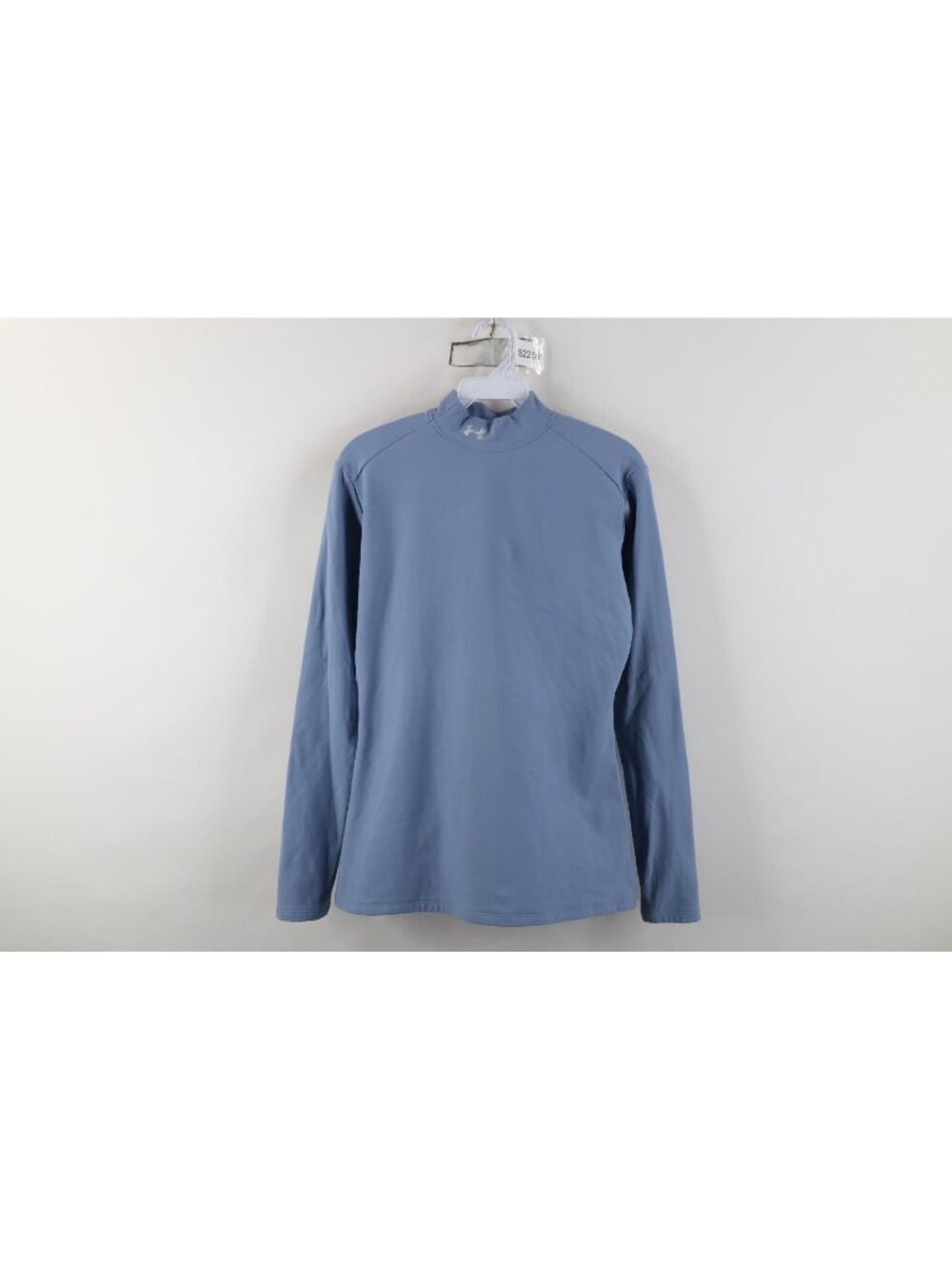 Under Armour Womens XL ColdGear Compression Mock Neck Long Sleeve T-Shirt Blue